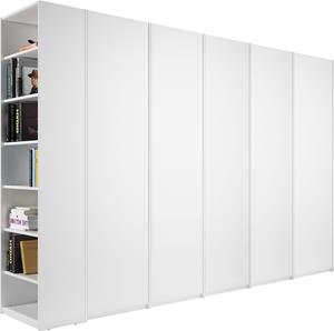 Müller Small Living Drehtürenschrank Modular Plus Variante 7, mit vier Anbauelementen, inklusive links oder rechts montierbarem Seitenregal