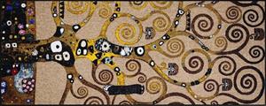 Salonloewe Fußmatte » KLIMT LEBENSBAUM Fußmatte Wohnmatte 75 x 190 cm«, , Rechteckig, Höhe 7 mm, In- und Outdoor, waschbar bei 40° Grad in der Waschmaschine u