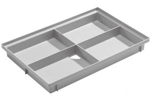 ACO Severin Ahlmann GmbH & Co. KG Fußmatte »ACO 600x400x75mm Bodenwanne Self Vario Light für Schuhabstreifer Wanne Einlaufkasten Fußmatte«, , rechteckig, Höhe 75 mm, m