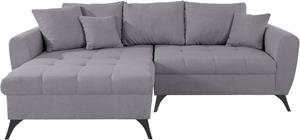 Andas Ecksofa Lörby Luxus, Belastbarkeit bis 140kg pro Sitzplatz, auch mit Aqua clean-Bezug, feine Steppung im Sitzbereich, lose Kissen