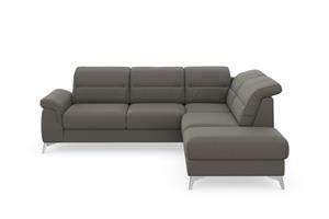 sit&more Hoekbank Sinatra L-vorm met ottomane, optioneel met verstelbare hoofdsteun en armleuning