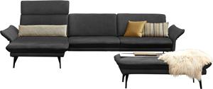 Himolla Ecksofa 1928, (Sofa mit oder ohne Hocker auswählen), ohne Hocker, Füße anthrazit