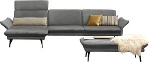 Himolla Ecksofa 1928, (Sofa mit oder ohne Hocker auswählen), ohne Hocker, Füße anthrazit