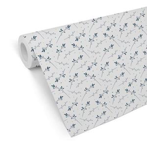 K&L WALL ART Mustertapete »Elegante Schlafzimmer Vliestapete Blaue Gräser Weizen Blume Mustertapete«, Wiese Tapete