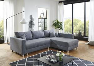 Inosign Ecksofa Anela, inklusive Bettfunktion, praktischem Bettkasten, loser Zier- und Rückenkissen