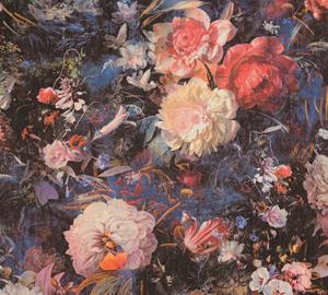 A.s. Création Behang Bloemen Meerkleurig, Rood, Geel, Blauw En Zwart