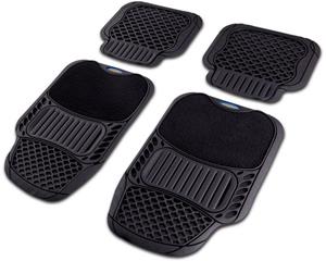 Goodyear Fußmatte »4x Automatten Set Gummi Nadelfilz Universal«, , Rutschfestes und strapazierfähiges 4-teiliges Gummi-Mattenset, Universell passend für viele Fahrzeuge, Ide