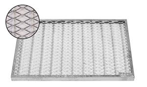 ACO Severin Ahlmann GmbH & Co. KG Fußmatte »ACO Streckmetallrost Schuhabstreifer Fußabtreter Rost 00352 für Polymerbetonwannen 60x40 cm«, , rechteckig, Höhe 28 mm, Ein