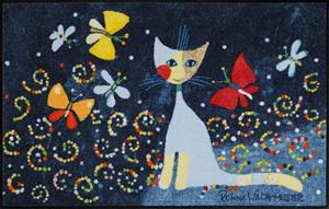 Salonloewe Fußmatte » DANZA DELLE FARFALLE Fußmatte Wohnmatte Rosina Wachtmeister 50 x 75 cm«, , Rechteckig, Höhe 7 mm, In- und Outdoor, waschbar bei 40° Grad
