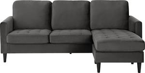 Cosmoliving By Cosmopolitan Cosmo Living Ecksofa Strummer, Ottomane beidseitig montierbar