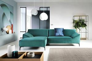 Places Of Style Ecksofa Marrero, mit Zierkissen