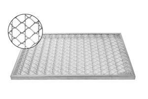 ACO Severin Ahlmann GmbH & Co. KG Fußmatte »ACO 60x40cm Vario Streckmetallrost Gitterrost Eingangsrost Normrost Abstreifer Rost«, , rechteckig, Höhe 20 mm, widerstandsfähig 