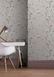 Superfresco Easy Vliestapete » Vliestapete Alexa Taupe Rosa«, animal print, (1 St),  Vliestapete Alexa Crane Taupe Rosa