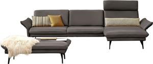Himolla Ecksofa 1928, (Sofa mit oder ohne Hocker auswählen), ohne Hocker, Füße anthrazit