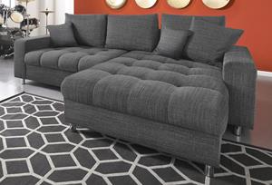 Mr. Couch Ecksofa Tobi 3, wahlweise mit Kaltschaum (140kg Belastung/Sitz), RGB-LED-Beleuchtung und Bettfunktion