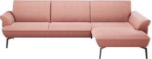 Himolla Ecksofa  9900, (mit Hocker), Recamiere rechts o. links, Füße anthrazit, mit Hocker