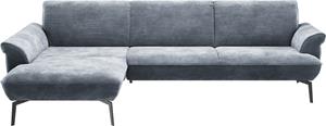 Himolla Ecksofa  9900, (mit Hocker), Recamiere rechts o. links, Füße anthrazit, mit Hocker