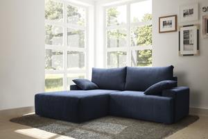 exxpo - sofa fashion Hoekbank Orinoko, L-vorm inclusief bedfunctie en bedlade, mooie kleuren in trendy cord