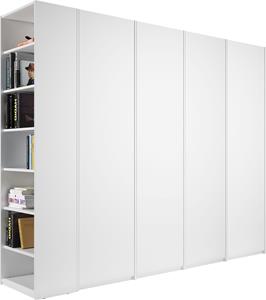 Müller Small Living Drehtürenschrank Modular Plus Variante 7, mit drei Anbauelementen, inklusive links oder rechts montierbarem Seitenregal