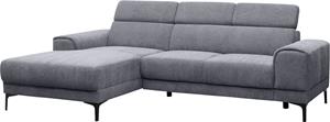 Exxpo - Sofa Fashion Ecksofa, mit 3 Kopfstützen, wahlweise elektrischer Sitztiefenverstellung, frei im Raum stellbar