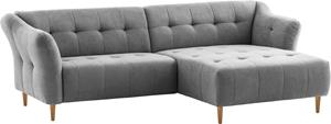 Exxpo - Sofa Fashion Ecksofa, mit Holzfüßen, frei im Raum stellbar