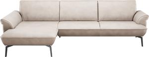 Himolla Ecksofa  9900, (mit Hocker), Recamiere rechts o. links, Füße anthrazit, mit Hocker