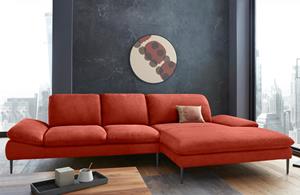 W.Schillig Ecksofa enjoy&MORE, mit Sitztiefenverstellung, Füße schwarz pulverbeschichtet, Breite 340 cm