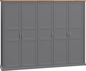 Delavita Kleiderschrank Tara, in vier Breiten, lackiert mit wasserbasiertem UV-Lack