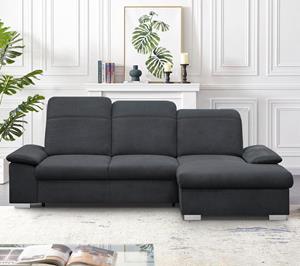 Calizza Interiors Ecksofa Moli I, mit Bettkasten, Schlaffunktion, Kopfteilverstellung und Sitztiefenverstellung