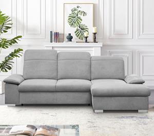 Calizza Interiors Ecksofa Moli I, mit Bettkasten, Schlaffunktion, Kopfteilverstellung und Sitztiefenverstellung