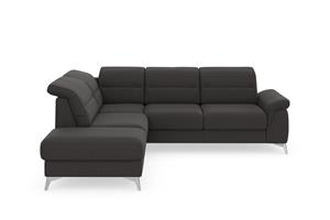 sit&more Hoekbank Sinatra L-vorm met ottomane, optioneel met verstelbare hoofdsteun en armleuning