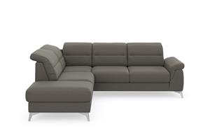 sit&more Hoekbank Sinatra L-vorm met ottomane, optioneel met verstelbare hoofdsteun en armleuning