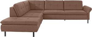 INOSIGN Hoekbank Birkholm L-vorm Verstelbare armleuningen, ook in Easy Clean bekleding - met water te reinigen