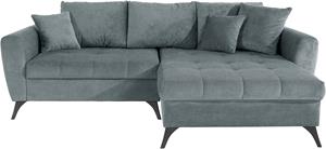 Andas Ecksofa Lörby Luxus, Belastbarkeit bis 140kg pro Sitzplatz, auch mit Aqua clean-Bezug, feine Steppung im Sitzbereich, lose Kissen