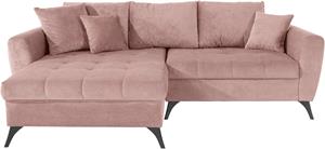 Andas Ecksofa Lörby Luxus, Belastbarkeit bis 140kg pro Sitzplatz, auch mit Aqua clean-Bezug, feine Steppung im Sitzbereich, lose Kissen