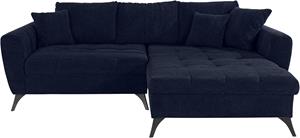 Andas Ecksofa Lörby, auch mit Aqua clean-Bezug, feine Steppung im Sitzbereich, lose Kissen