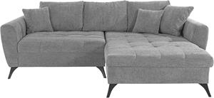 Andas Ecksofa Lörby, auch mit Aqua clean-Bezug, feine Steppung im Sitzbereich, lose Kissen