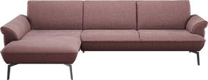 Himolla Ecksofa  9900, (mit Hocker), Recamiere rechts o. links, Füße anthrazit, mit Hocker
