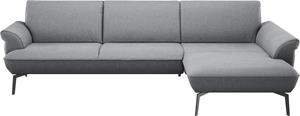 Himolla Ecksofa  9900, (mit Hocker), Recamiere rechts o. links, Füße anthrazit, mit Hocker