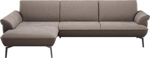 Himolla Ecksofa  9900, (mit Hocker), Recamiere rechts o. links, Füße anthrazit, mit Hocker