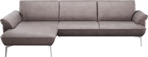 Himolla Ecksofa  9900, Recamiere rechts o. links, Füße Aluminium, ohne Hocker