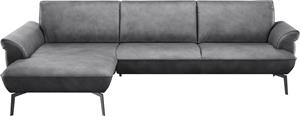 Himolla Ecksofa  9900, (mit Hocker), Recamiere rechts o. links, Füße anthrazit, mit Hocker