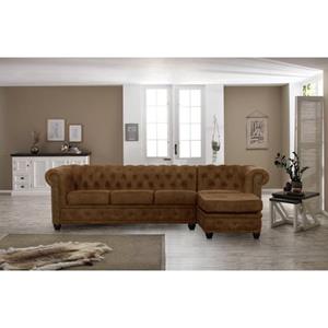 Premium collection by Home affaire Hoekbank Rysum Chesterfield-look met afsluitende ottomane