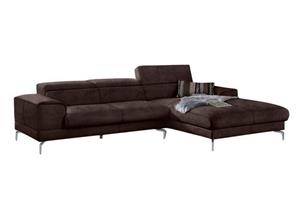 W.SCHILLIG Ecksofa piedroo, Kopfteilverstellung, wahlweise mit Sitztiefenverstellung, Breite 303cm