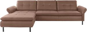 INOSIGN Hoekbank Birkholm L-vorm Verstelbare armleuningen, ook in Easy Clean bekleding - met water te reinigen