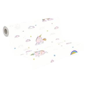Profhome Papiertapete »361581-GU«, leicht strukturiert, matt, (1 Rolle, 5,33 qm), Papiertapete in weiß