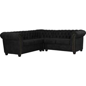 Premium Collection By Home Affaire Ecksofa Rysum, Chesterfield-Optik, gleichschenklig
