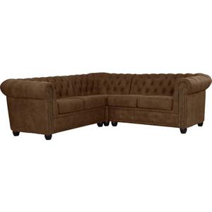 Premium Collection By Home Affaire Ecksofa Rysum, Chesterfield-Optik, gleichschenklig