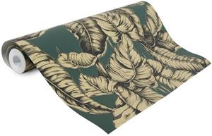 Superfresco Easy Vliestapete »Naomi Grun/Gold«, glatt, Motiv, (1 St), botanisch