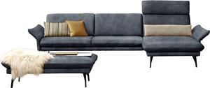 Himolla Ecksofa 1928, (Sofa mit oder ohne Hocker auswählen), ohne Hocker, Füße anthrazit